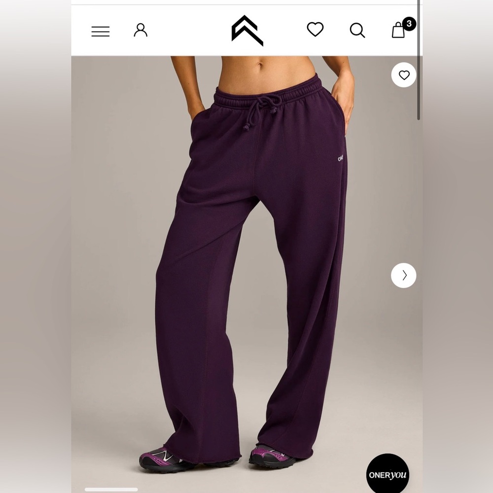 Oner Active RAW CUT LOUNGE WIDE LEG JOGGERS